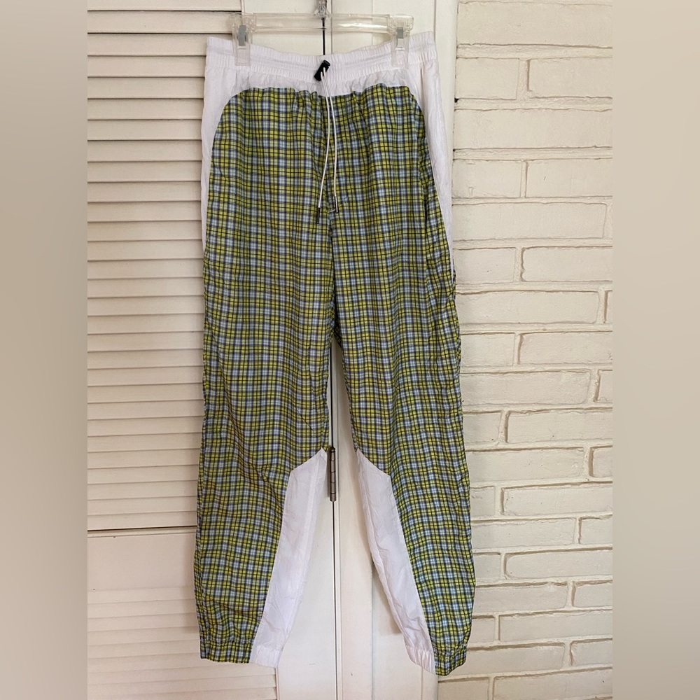 urban outfitters plaid jogger/track sweatpants